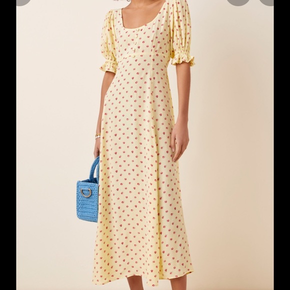 faithfull the brand linnie midi dress